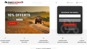 Nouveau site de vente en ligne de pièces agricoles