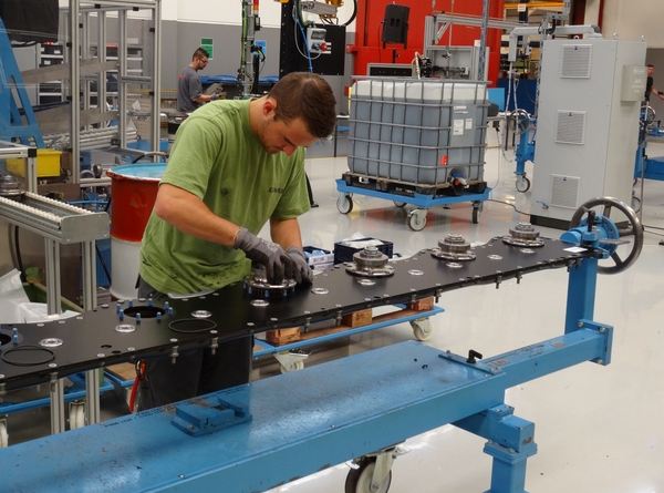 Une toute nouvelle chaine d’assemblage a été construite pour le nouveau lamier Max Cut. claas lamier max cut